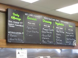 menu at Kindly Kitchen in Boone