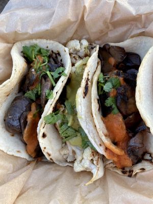 Mushroom and cauliflower tacos trio.  at Chaia - Georgetown in Washington
