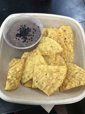 Black bean dips and chips  at Chaia - Georgetown in Washington
