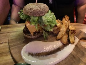 Burger at Elixiba in Maroochydore