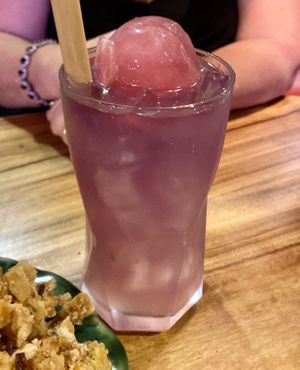 Colour changing lemonade at Elixiba in Maroochydore