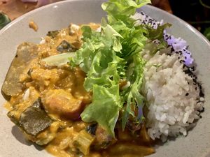In love with this Thai jackfruit curry at Elixiba in Maroochydore
