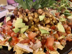 Tasty nachos ... better as a lunchtime meal at Elixiba in Maroochydore