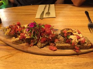 Bruschetta  at Elixiba in Maroochydore