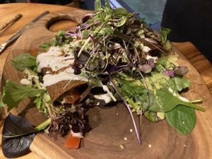 Raw enchiladas   at Elixiba in Maroochydore
