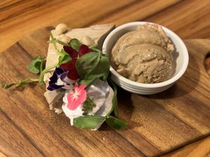 Maca Macadamia Banoffee Pie w/ Caramel Coconut Ice Cream - 9/10  at Elixiba in Maroochydore