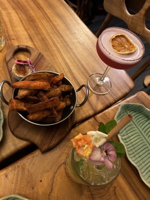 Chips and cocktails   at Elixiba in Maroochydore