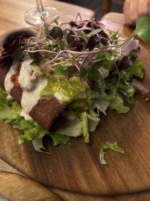 Raw enchiladas   at Elixiba in Maroochydore