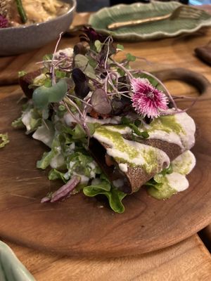 Raw enchiladas   at Elixiba in Maroochydore