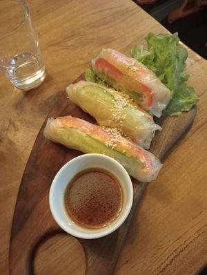 Cold rolls at Elixiba in Maroochydore