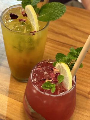 Ingwer und Happiness Drink  at Elixiba in Maroochydore