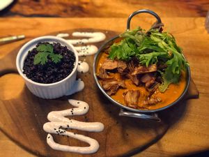 Jackfruit curry at Elixiba in Maroochydore