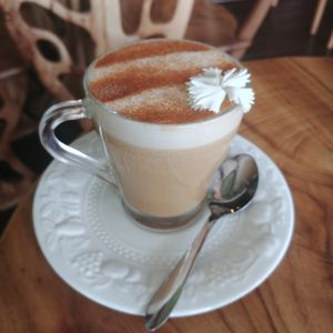 Chai latte with hemp milk at Elixiba in Maroochydore