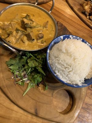 Baked jackfruit red curry at Elixiba in Maroochydore