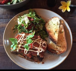 lasagna  at Pels Supershop in Tibubeneng