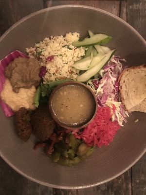 Falafel salad at Pels Supershop in Tibubeneng