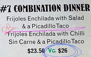 2 options for the #7 but the menu is written as if it's all one meal. at Montezuma's in Parkdale