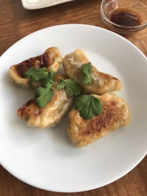 Fried dumplings! at Kiboko in Tokyo