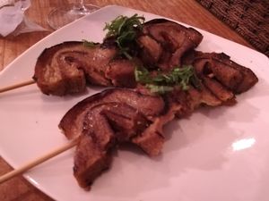 Beef like ofu yakitori at Kiboko in Tokyo