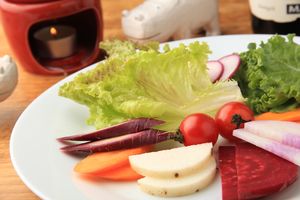 野菜サラダキノコバーニャカウダソース at Kiboko in Tokyo