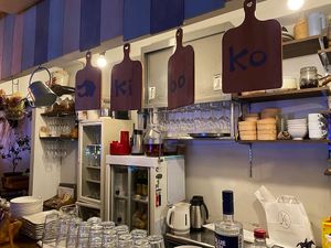 Open kitchen  at Kiboko in Tokyo