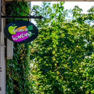 The ivy is taking over outside:) at Crunch Kantine in Berlin