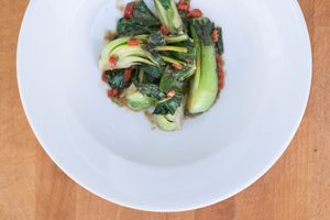 Pak Choi withChilli and Ginger at Crunch Kantine in Berlin