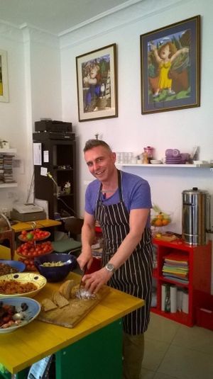 Daily fresh "eat what you need" buffet, always with at least 12 choices Vegan 80/20 % Vegetarian. at Crunch Kantine in Berlin