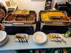 Part of today's buffet at Crunch Kantine at Crunch Kantine in Berlin