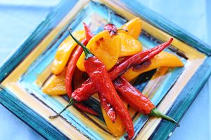 Roasted Pepper Salad at Crunch Kantine in Berlin