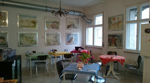 Dining room at Crunch Kantine in Berlin