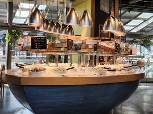 The buffet at Tibits in Luzern