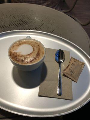 roiboos cappucino with oatmilk  at Tibits in Luzern