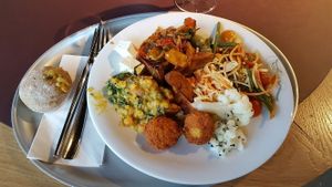 Beautiful vegan food at Tibits in Luzern