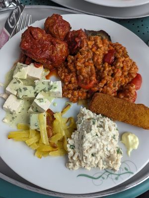 Sunday brunch options at Tibits in Luzern