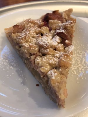 Rhabarber Kuchen 🍰  at Tibits in Luzern