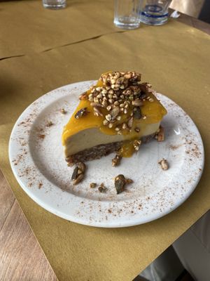 Mango cheesecake at Ecru in Rome