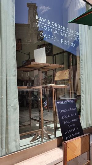 Outside at Ecru in Rome