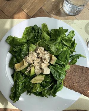 Protein salad-light and delicious! at Ecru in Rome