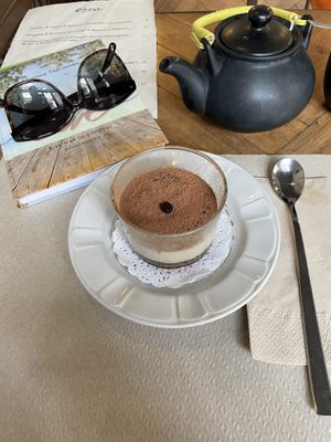 Raw tiramisu   at Ecru in Rome