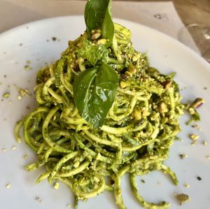 Zucchini noodles pesto  at Ecru in Rome