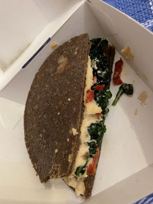 Yummy raw sandwich   at Ecru in Rome