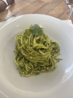 Zucchini pasta  at Ecru in Rome