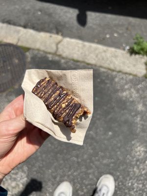 Peanut butter chocolate bar (meh)  at Ecru in Rome
