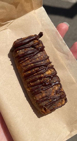 Peanut chocolate bar  at Ecru in Rome