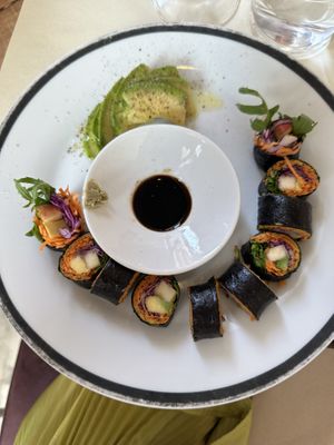 Vegan sushi   at Ecru in Rome