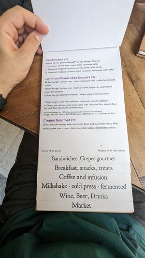 Menue 03 at Ecru in Rome