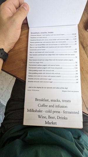 Menue 04 at Ecru in Rome