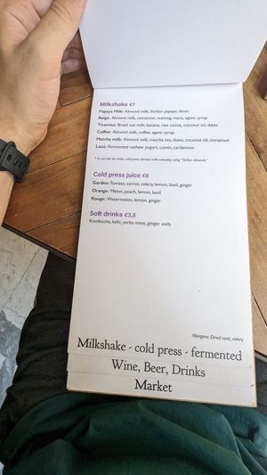 Menue 06 at Ecru in Rome