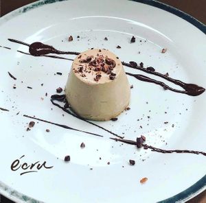 Semifreddo all´amaretto e fave di cacao crudo.?  at Ecru in Rome